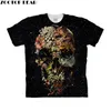 Blume Schädel Von Ali Künstler Herren T-shirts 3d Drucke T-shirt Marke Casual Kurze Tees Tops Männer Kleidung Drop Schiff Plus größe S-6XL