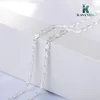 KASANIER 10pcs free shipping gold and silver Clavicular necklace stamp fashion women 2MM width Figaro necklace Guarantee Long Jewelry Gift