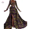 2019 printemps nouvelle mode afriac robes pour femmes Dashiki dentelle Patchwork traditionnel africain vêtements robe de soirée WY4474