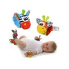 Wrist Rattle Foot Finder Baby Toys Socks Plush Wrists Rattles Feet Babys Sock Toy DHL 1000pcs8699897