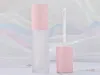 DIYピンクリップグロス容器の空の霜のリップ釉薬チューブミニリップグロススプリットボトル