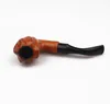 Hot-selling red torch-shaped filter pipe filter cigarette holder bakelite pipe bend handle acrylic pipe
