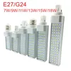 أضواء E27 LED لمبات G24 7W 9W 11W 13W 15W 18W LED أضواء داخلية AC85-265V الدافئة الأبيض الأبيض البارد LED