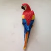 시뮬레이션 앵무새 입상 장난감 수지 장식 절반 사이드 살아있는 조각