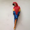 Simulazione Parrot Figurine Toy Ornamento in resina Scultura realistica a metà lato