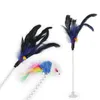 Cat Toys Funny Cat Mouse Cat Love Funny Toy Set Home Pet Playing Toys With Bell Color Feather yq01027