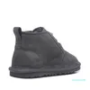 Venta caliente-Zapatos Botas para hombre Botas de gamuza Neumel Botas clásicas para hombre Correas de la serie Newm Casual Mini bota cálida Castaño Tamaño US35-US44