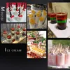 80ML Mini contenitore da dessert usa e getta Trasparente Coppa gelato Trasparente Yogurt Budino Gelatina Ppackage per la cottura del partito