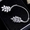 Luxury Marquise Zirconia Ear Cuff Women Justerbara kristallklippörhängen för fest Etniska bröllopsmycken gåva AE6194227154