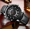 Curren Curage Leather Men Style Business Quartz wristwatches新しいRelojes Hombreユニークなデザイン時計男性の時計