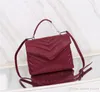 Classic Women Flap Shoulder Handbags V Wave Pattern Handle Bag Strap Crossbody Bag Lou Clutch Purse Lou Wrist Bag Female Designer Handbag