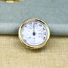 Medidores de umidade Caixa de charuto Termômetro Termômetro de presente Tipo de ponteiro Higrômetro somente colorir ouro