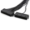 10 pièces ATX alimentation 30cm connecteur de câble adaptateur pour l'exploitation minière 24Pin 20 4pin double PSU Support Whole260C