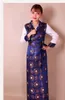 Tibetaanse dans kostuum Chinese traditionele kleding lange qipao jurk Tibet stijl cheongsam jurk etnische minderheidsstaders slijtage