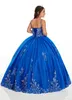 2020 Azul Real Vestidos Da Menina Flor com Jaqueta Alças Espaguete Menina Concurso Vestido De Baile Renda Apliques Bordado Custom Made Princ291S