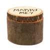 Wedding Ring Box Wedding Ring Bearer Wooden Printed Marry Me Jewelry Box Rustic Ring Boxes