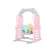 결합 된 스윙 아기 의자 가족 아기를위한 작은 실내 놀이터 유치원 어린이 플라스틱 흔들 의자 어린이 놀이