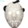 Maschera da uomo porosa bianca di Halloween Jason Voorhees Freddy Film horror Maschere spaventose da hockey per le donne in festa Masquerade2334014