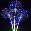 LED Balloon Light with Battery Romantic Bobo Ball Wave 4 Colors For Wedding Party X-ms Hollween Decoration