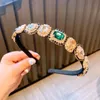 Vintage Saç Aksesuarları Siyah Mor Kristal Barok Saç Bandı Zarif Rhinestone Diamante Kafa Bandı L52199299