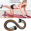 11st Set Pull Rope Fitness övningar motstånd Band Latex Tubes Pedal Excerciser Body Training Workout Elastic Yoga Band i Sto6963543