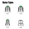 Lampadina a LED bianco caldo 3000K 6000K Bulb Edison E27 B22 lampadine di mais LED, lampadina a LED lampada non dimensibile AC85-265V