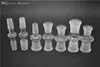 Glassvävnad Adapter Partihandeladaptrar för bongs 18 mm till 14 mm med manlig kvinnlig slipning av munnen Clear Joint Hotest Glass Adapter