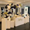 metalen vierkante cilinder kolom displaystandaard pijler weg lood bloemen vaas taart ambachten dessert display houder bruiloft groots evenement pa9902265