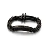 argent / or / noir / mode en acier inoxydable vintage noir Byzantin bracelet chaîne Bracelet croix 7mm 8,26 « »