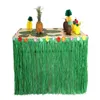 Feestdecoratie Tafelrok Tropisch stro DIY Hawaiiaanse bloemen en planten Strandbloem Bruiloft Decor Benodigdheden315E