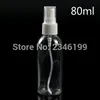 Plastic Spray Bottle 80ml Transparent Spray Pump Bottle 50ml Empty Plastic Cosmetic Container 100ml Spray Bottle 20ml 10ml for 100pcs