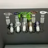 Tubos de vidrio Fumar cachimba soplada Fabricación Bongs soplados a mano Nuevo Adaptador de vidrio de gancho de roca colorido