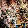 Fleurs décoratives paquet de style européen 3 têtes 11 couleurs haute qualité océan pivoine décoration de mariage ameublement