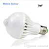 LED-PIR-Bewegungsmelderlampe 5 W/7 W E27 + LED-Birne Soundsensor 5 W/7 W Auto Smart Bulb Infrarot-Körperlampe Licht AC85–265 V