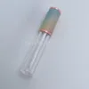 قوس قزح اللون كاب الخالي واضح أنبوب 25 قطعة 5ML ملمع الشفاه أنبوب مع العصا حاوية مستحضرات التجميل التعبئة والتغليف