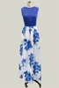 Robe royale imprimée longue robe de soirée femme 2019 pas cher Summer Boho Flora Imprimé Femmes Imprimés Occasion Soirée Prom Gowns YL57-2067