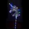 Forma di unicorno LED Palla bobo Palloncino luminoso 3m String Lights Palline scintillanti Palloncini Natale Decorazioni per feste di matrimonio Regali Albero C19608501