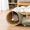 Funny Cat Tunnel bed Collapsible Crinkle Pet tent Kitten Puppy Ferrets Rabbit interactive Toys 2 holes Tunnel Pet cat nest T200229