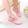 Çocuk Ayakkabıları Kızlar Güzel Tatlı Bebek Kız Katı Çiçek Öğrenci Tek Ayakkabı Yumuşak Taban Dans Prenses Ayakkabı Rahat Parti Ayakkabı