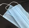 disposable face mask IN Stock High Quality Blue Non Woven Ear-loop 3ply dust mascarillas mouth mascherine Protective masks DHL