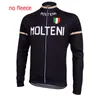 Cykeltröja långärmad Pro Team Winter Fleece eller Thin Retro Cycling Clothing Cykelkläder Full Zipper2570189
