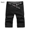 Mens sommar mode shorts casual bomull slim bermuda masculina strand shorts joggare byxor knä längd manliga korta byxor