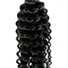 10-30 tum Afro Kinky Curly Human Braiding Hair Bulk No Weft 1pc 100g Natural Black No Weft Human Hair Bulk för Brait Human Hair Bundlar