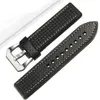 Carbonfaser-Lederarmband für Panerai-Uhrenarmbänder 24/26 mm