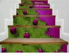 Żyj z własnymi dekoramentami rodziny 3D Schody Naklejki odklejają wysokie kroki Dotacje do gruntów Can SHIFT Naklejki LT057