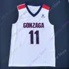 2021 النهائي الأربعة الجديدة NCAA كلية gonzaga البلدغ الفانيلة 11 sabonis كرة السلة جيرسي حجم الشباب الكبار جميع مخيط والتطريز