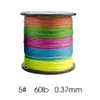 500M Super 4X PE geflochtene Angelschnur 10-60LB 5 Farben glatte Multifilament-Angelschnur Alle Salzwasser-Süßwasser-Pesca