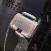 Designer-Ny kvinnokedja Simple Messenger Bag Pearl Trend stor kapacitet axelväska Lady Woolen Handväska 2 Z4277X