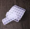 12 Grids Box Organizer Empty Divided Lattice Storage Box Case for Nail Art Tips Rhinestone Beads Gems Clear Plastic Case