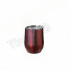 12 Unzen mit Deckel Wasserflasche Edelstahl Tumbler Stemless Weinglas Metallrand breiten Mund Kaffeetasse T2I5287
